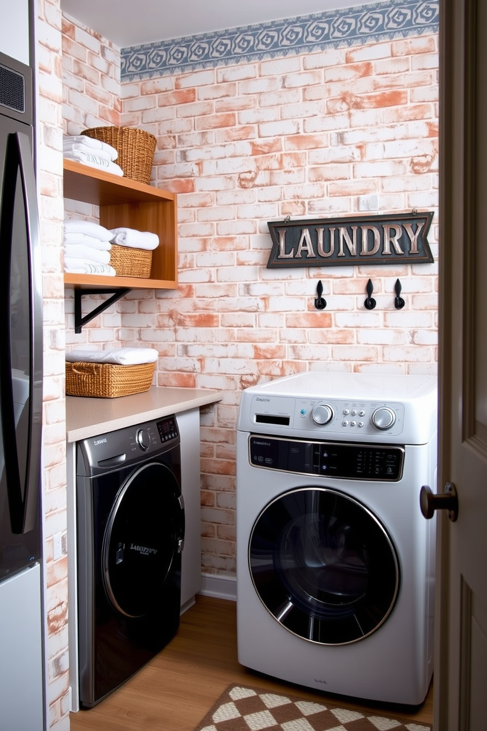 Laundry Room Wallpaper Decorating Ideas 26