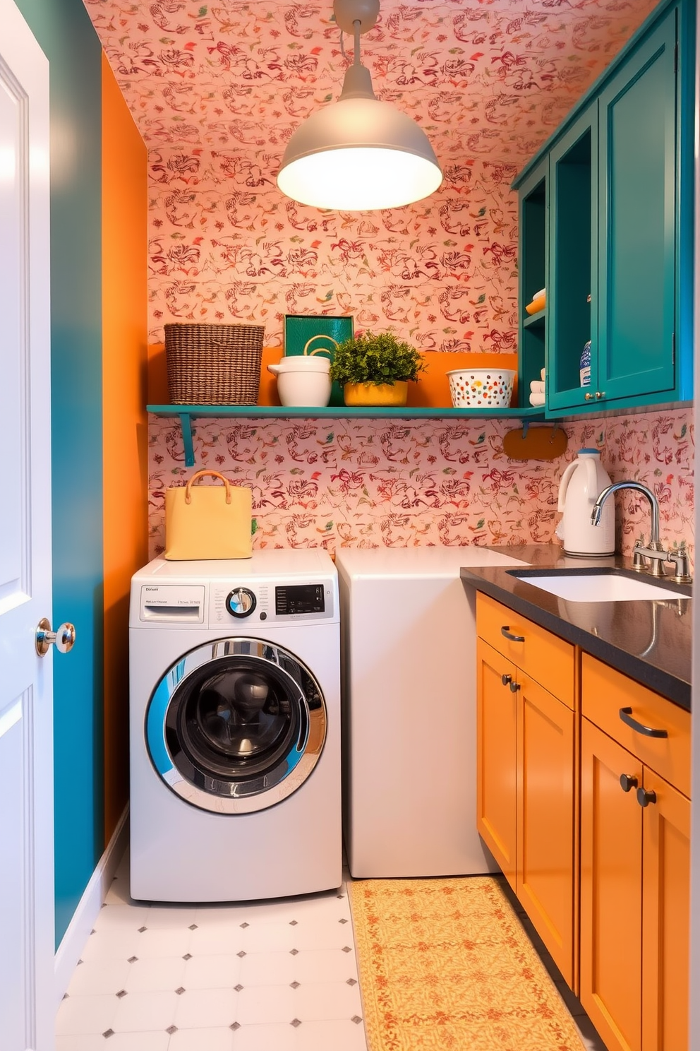 Laundry Room Wallpaper Decorating Ideas 29