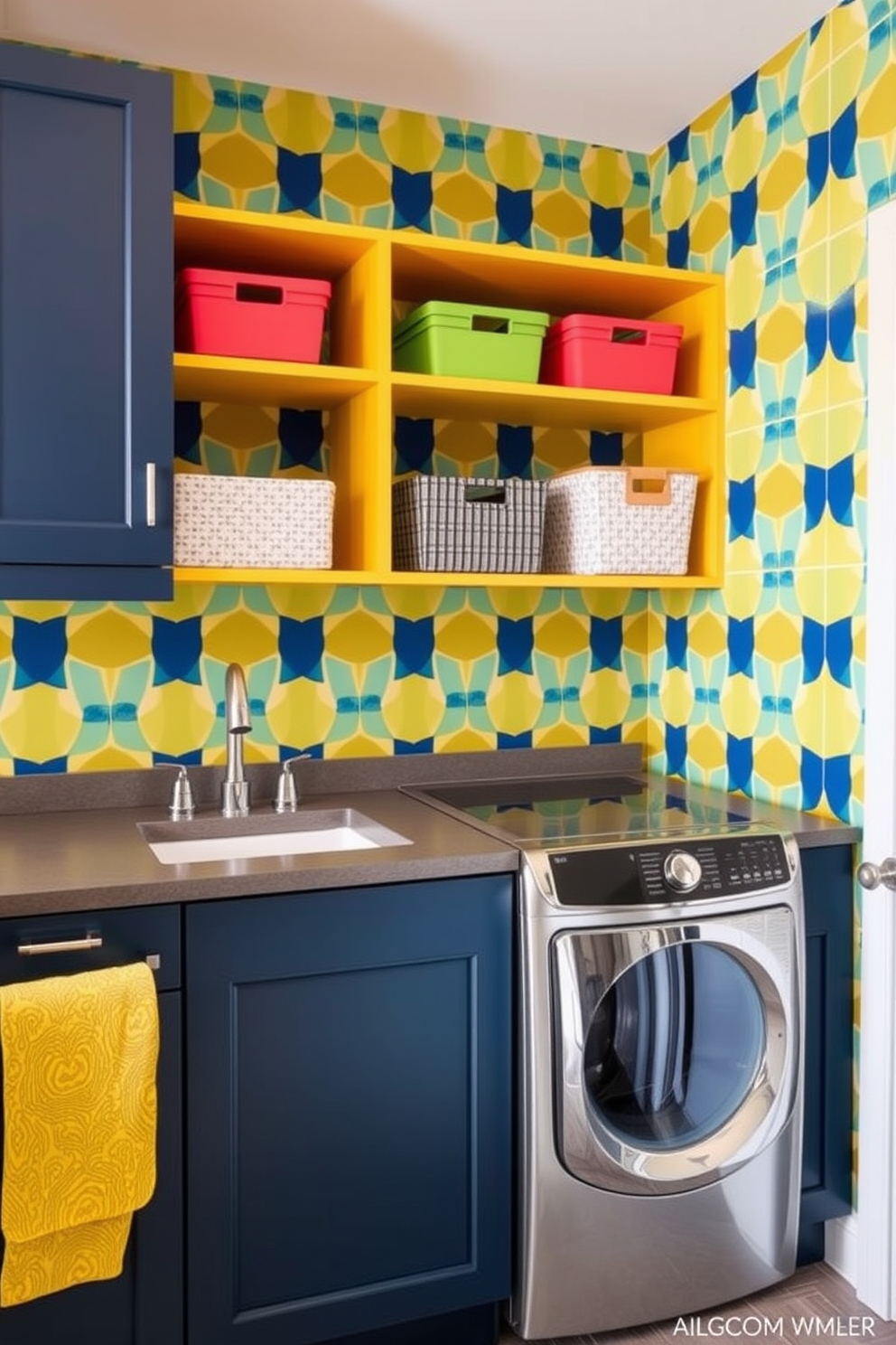 Laundry Room Wallpaper Decorating Ideas 4