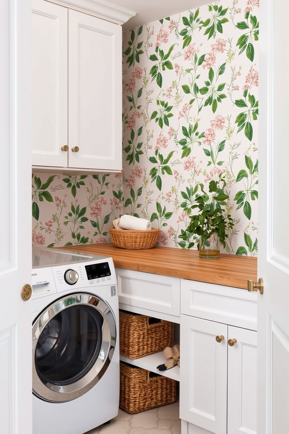 Laundry Room Wallpaper Decorating Ideas 6