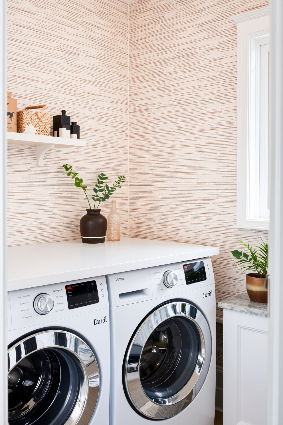 Laundry Room Wallpaper Decorating Ideas 8