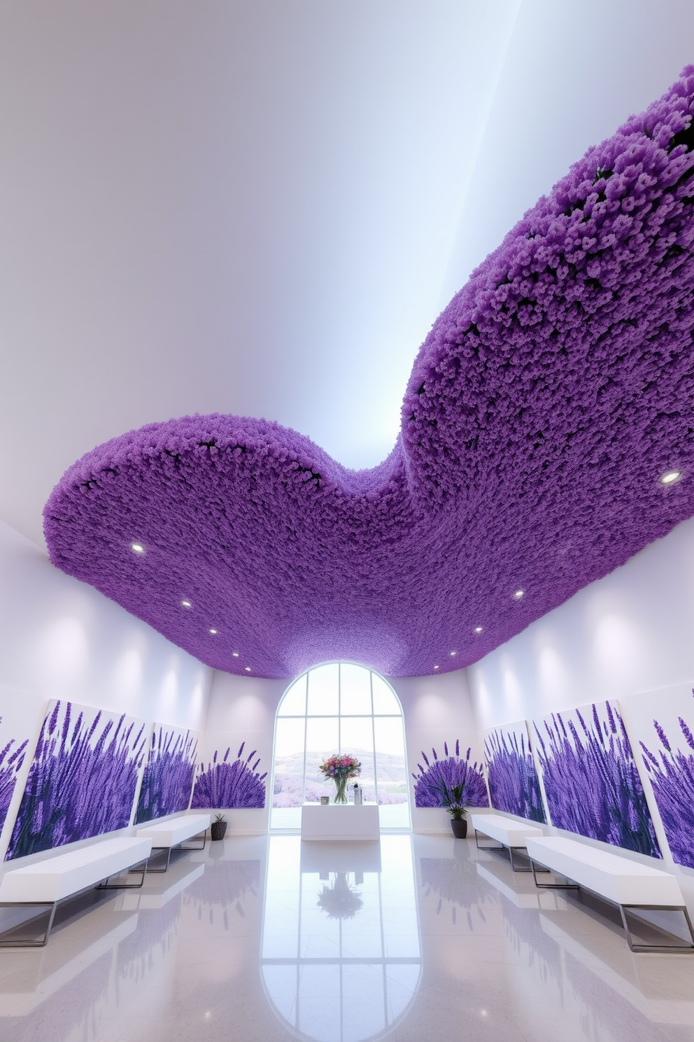 Lavender Wall Painting Ideas 11