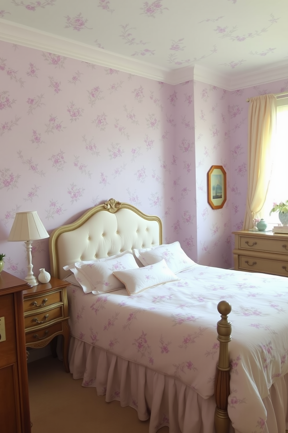 Lavender Wall Painting Ideas 19