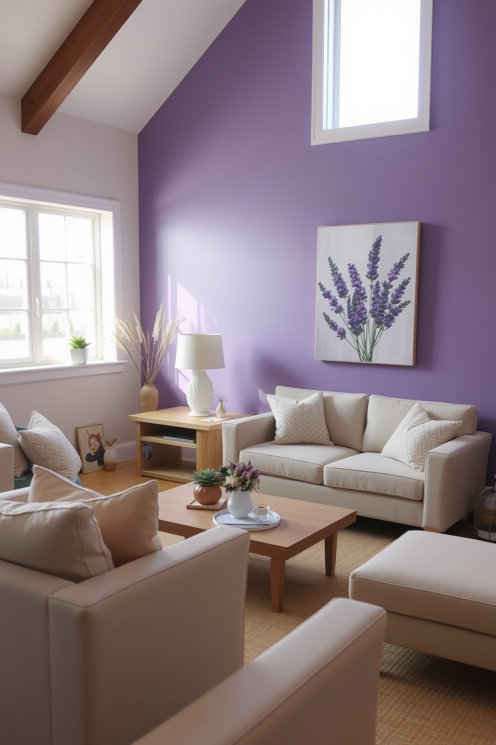 Lavender Wall Painting Ideas 2