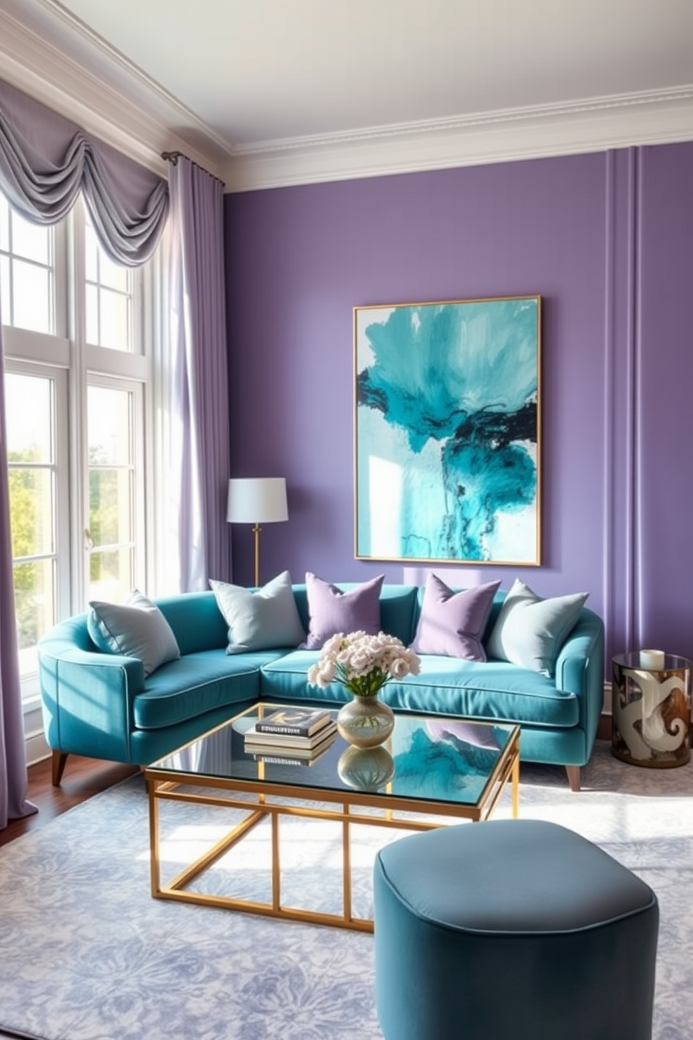 Lavender Wall Painting Ideas 23