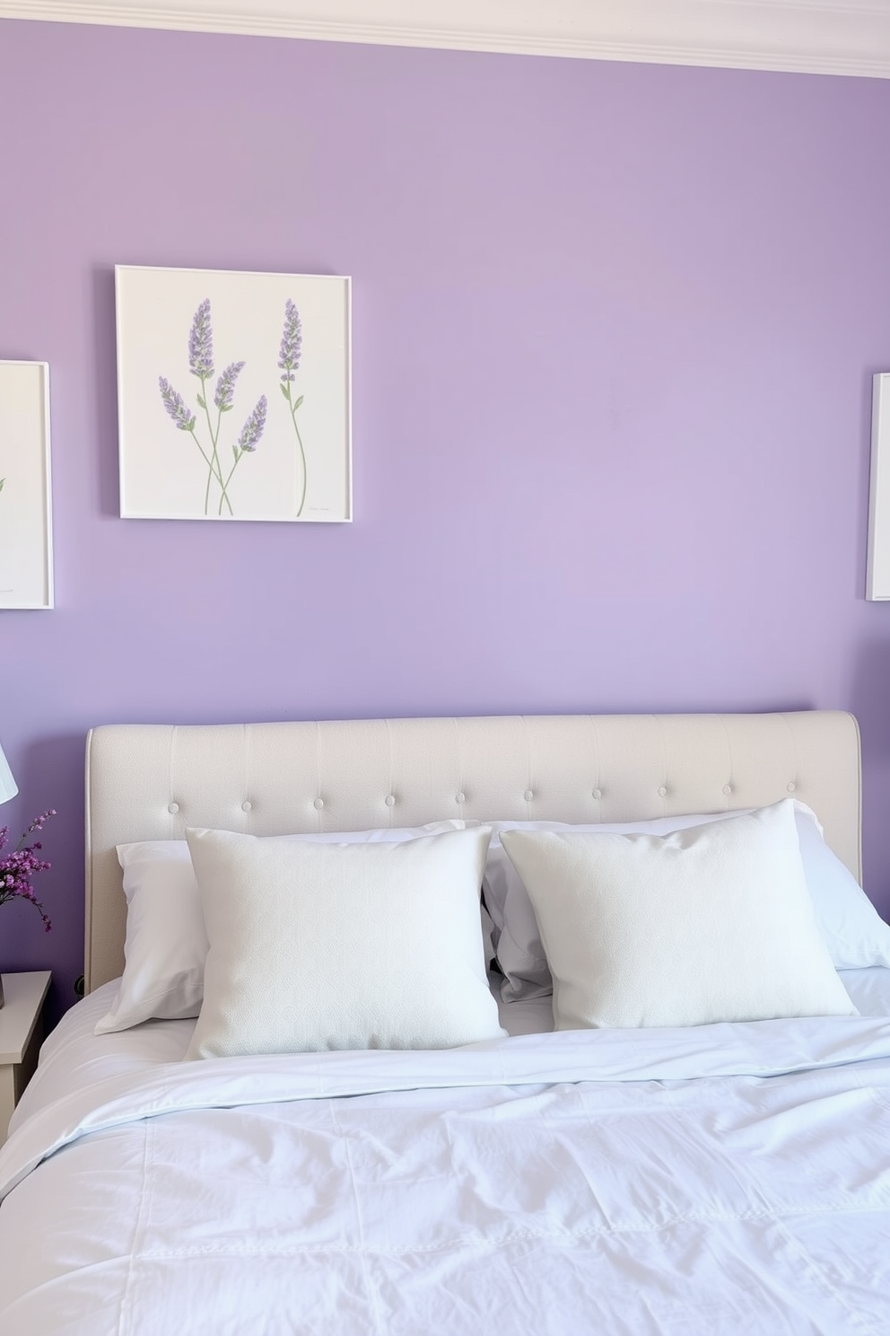 Lavender Wall Painting Ideas 25