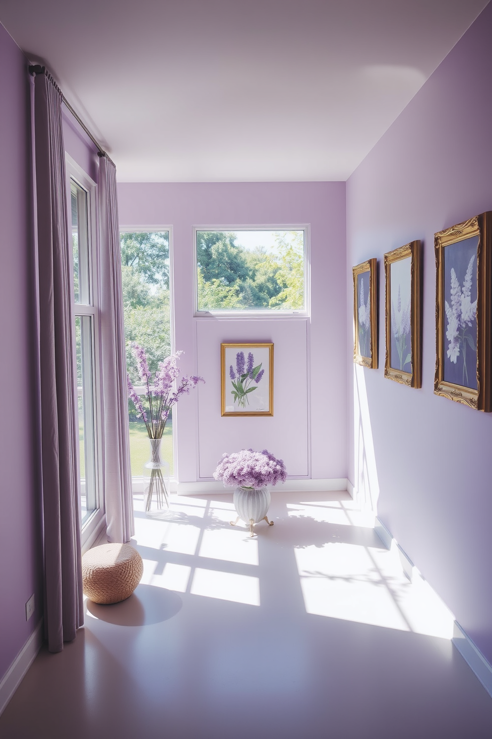 Lavender Wall Painting Ideas 27