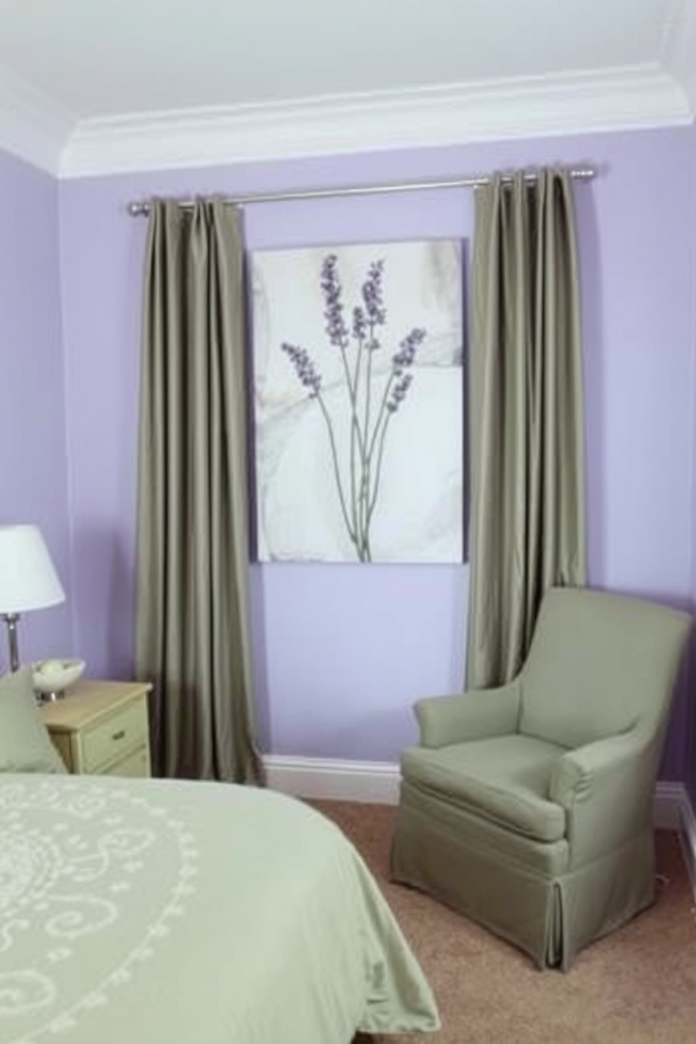 Lavender Wall Painting Ideas 28