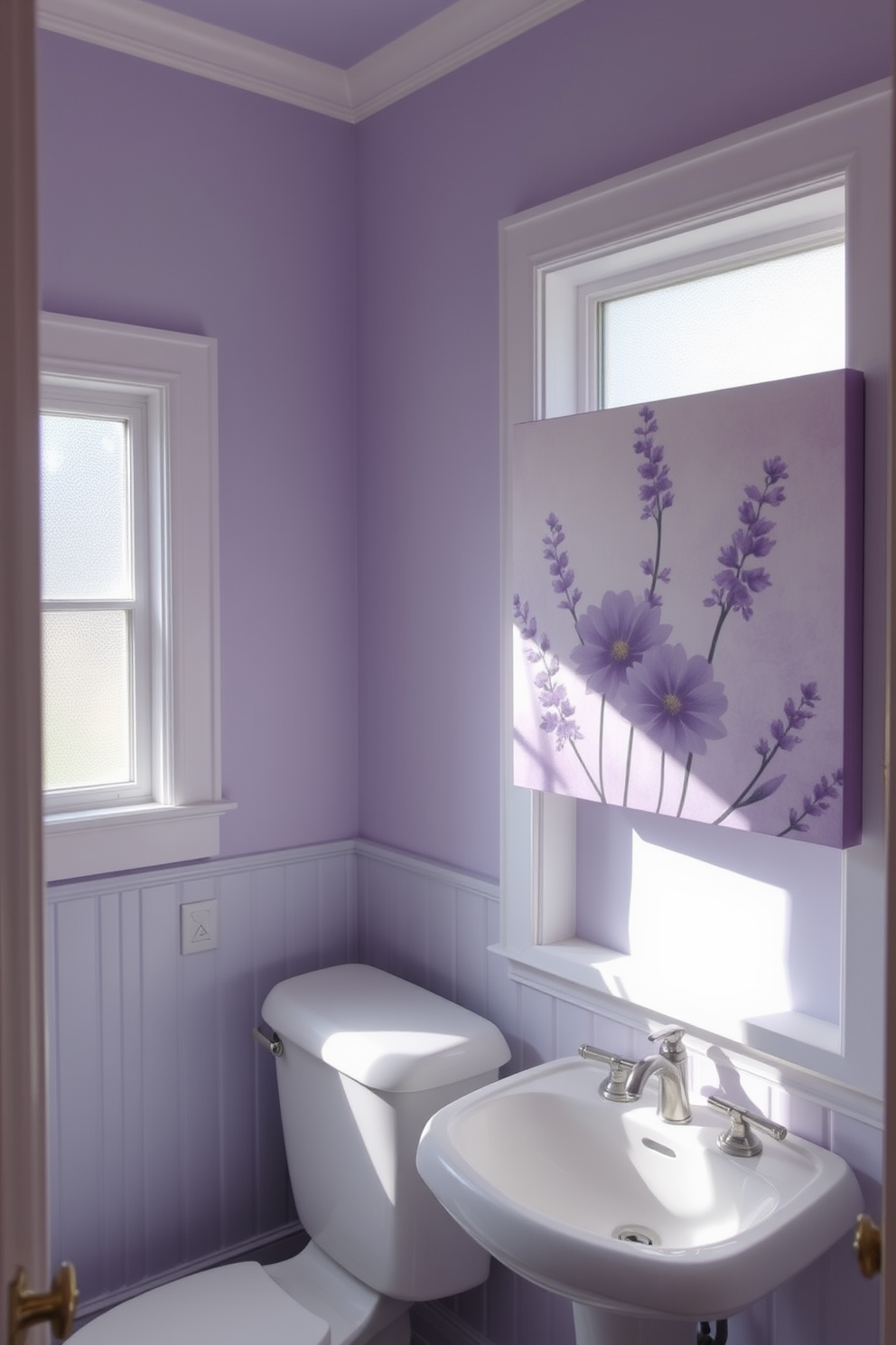 Lavender Wall Painting Ideas 29