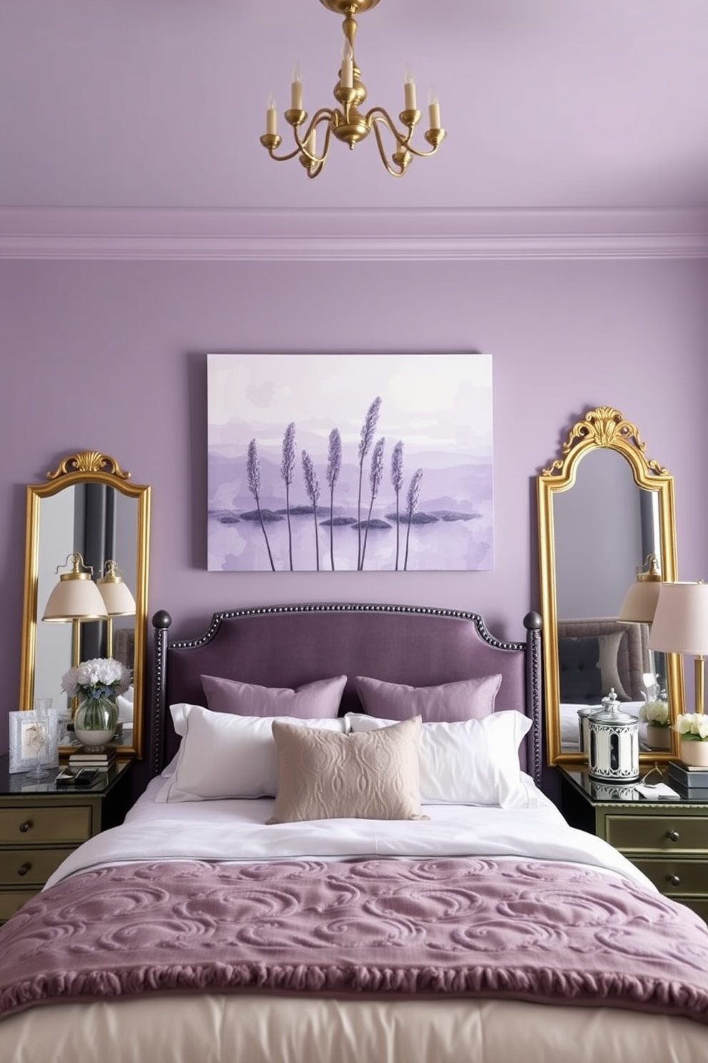 Lavender Wall Painting Ideas 6