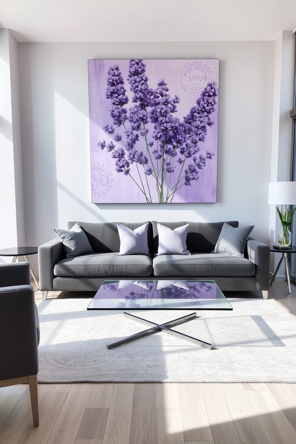 Lavender Wall Painting Ideas 8