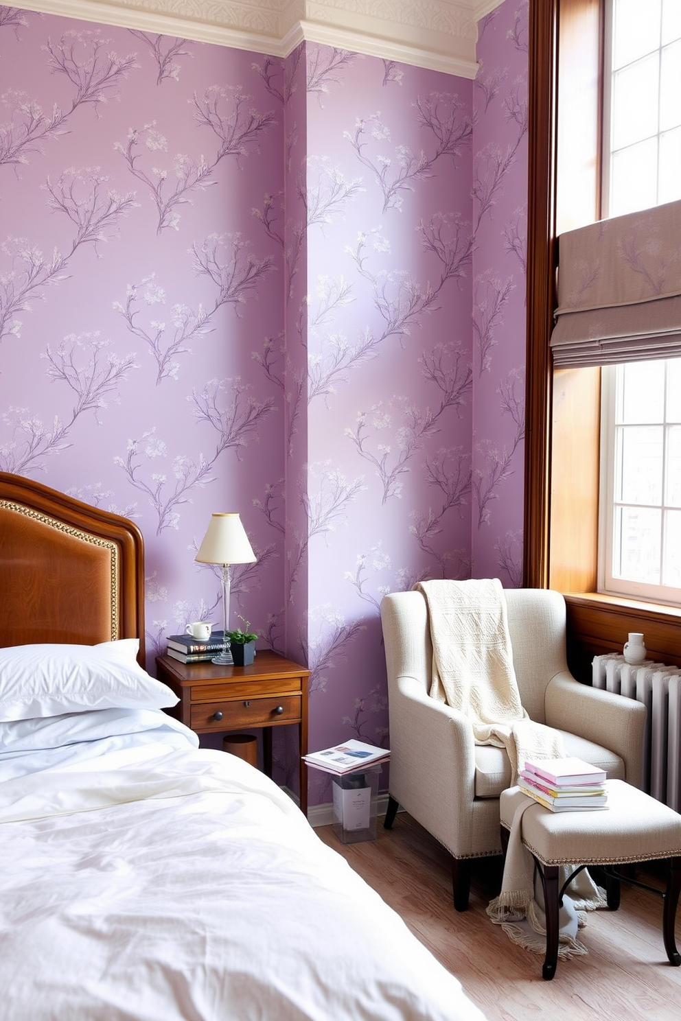 Lavender Wall Painting Ideas 9