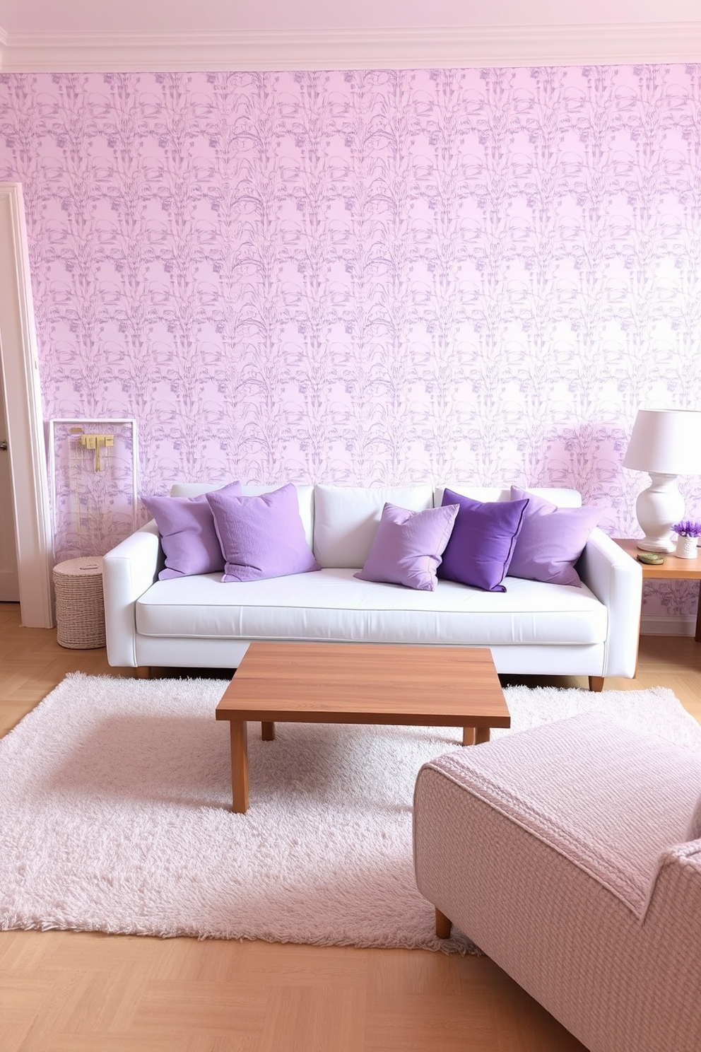 Lavender Wallpaper Decorating Ideas 1