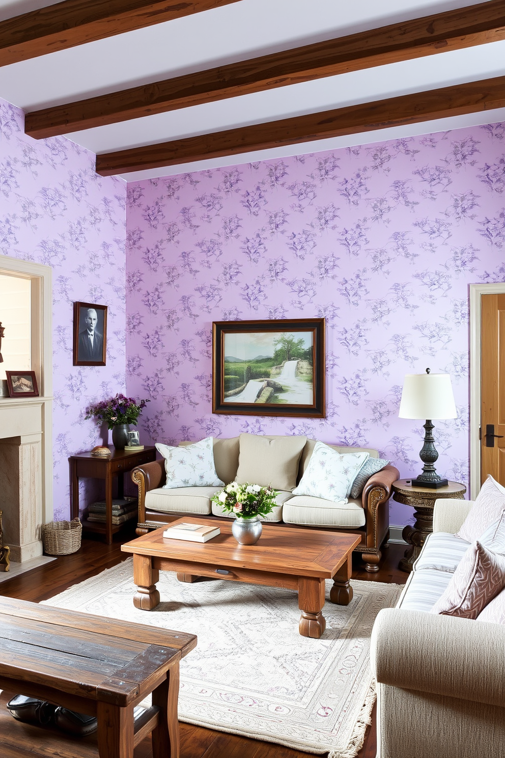 Lavender Wallpaper Decorating Ideas 10