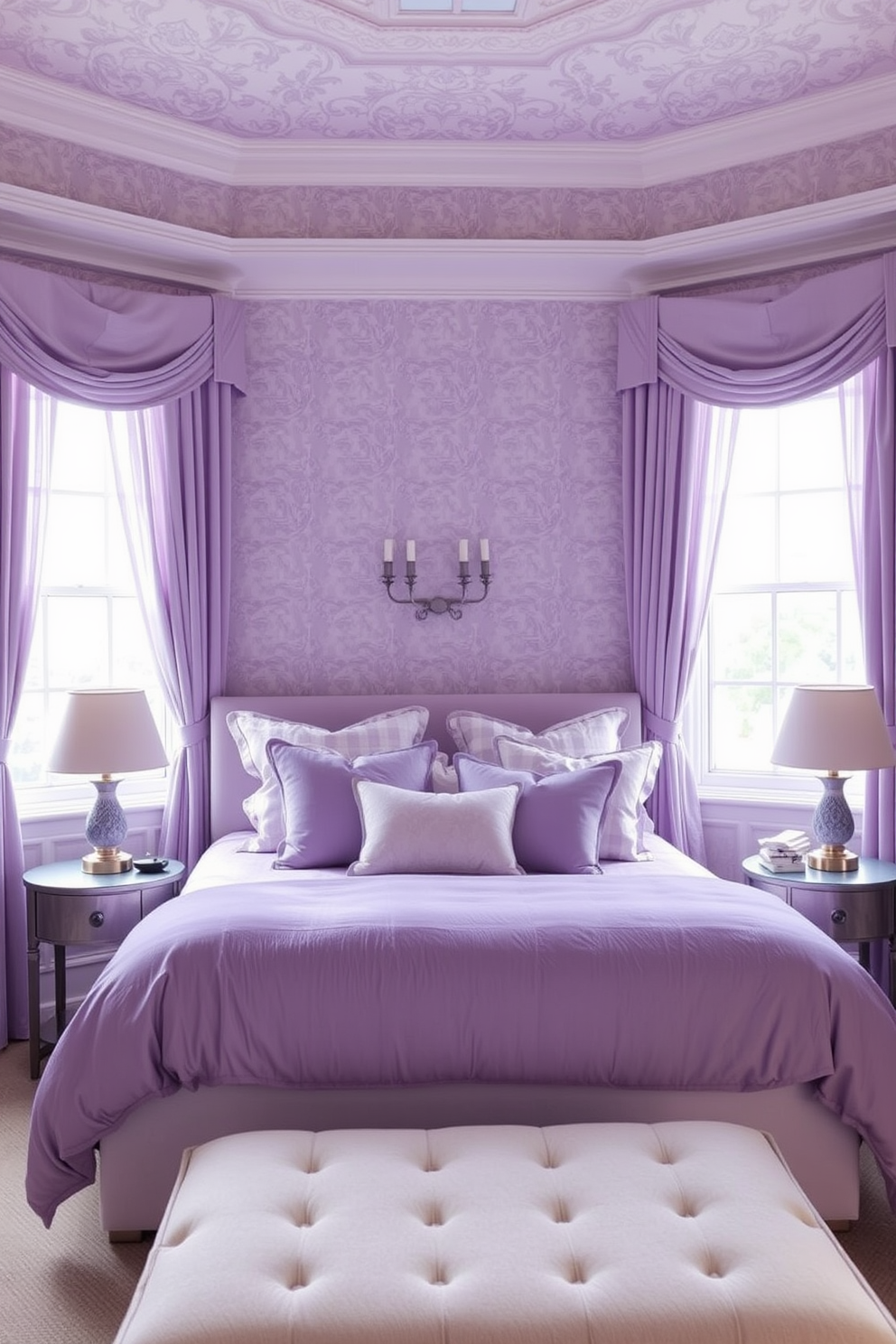 Lavender Wallpaper Decorating Ideas 11