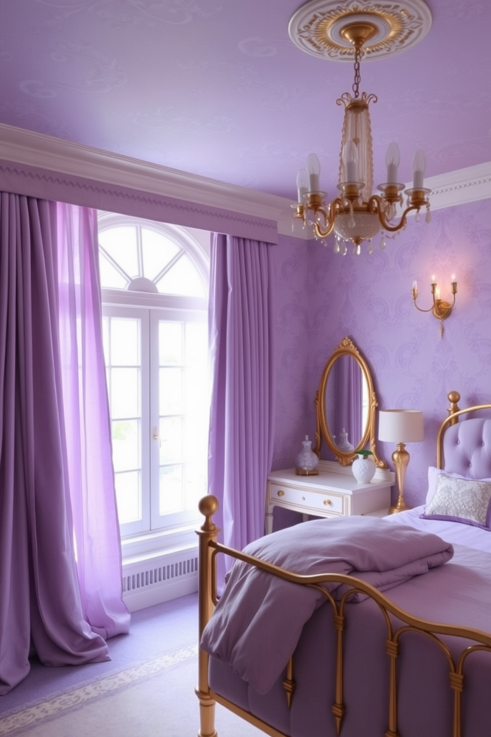 Lavender Wallpaper Decorating Ideas 14