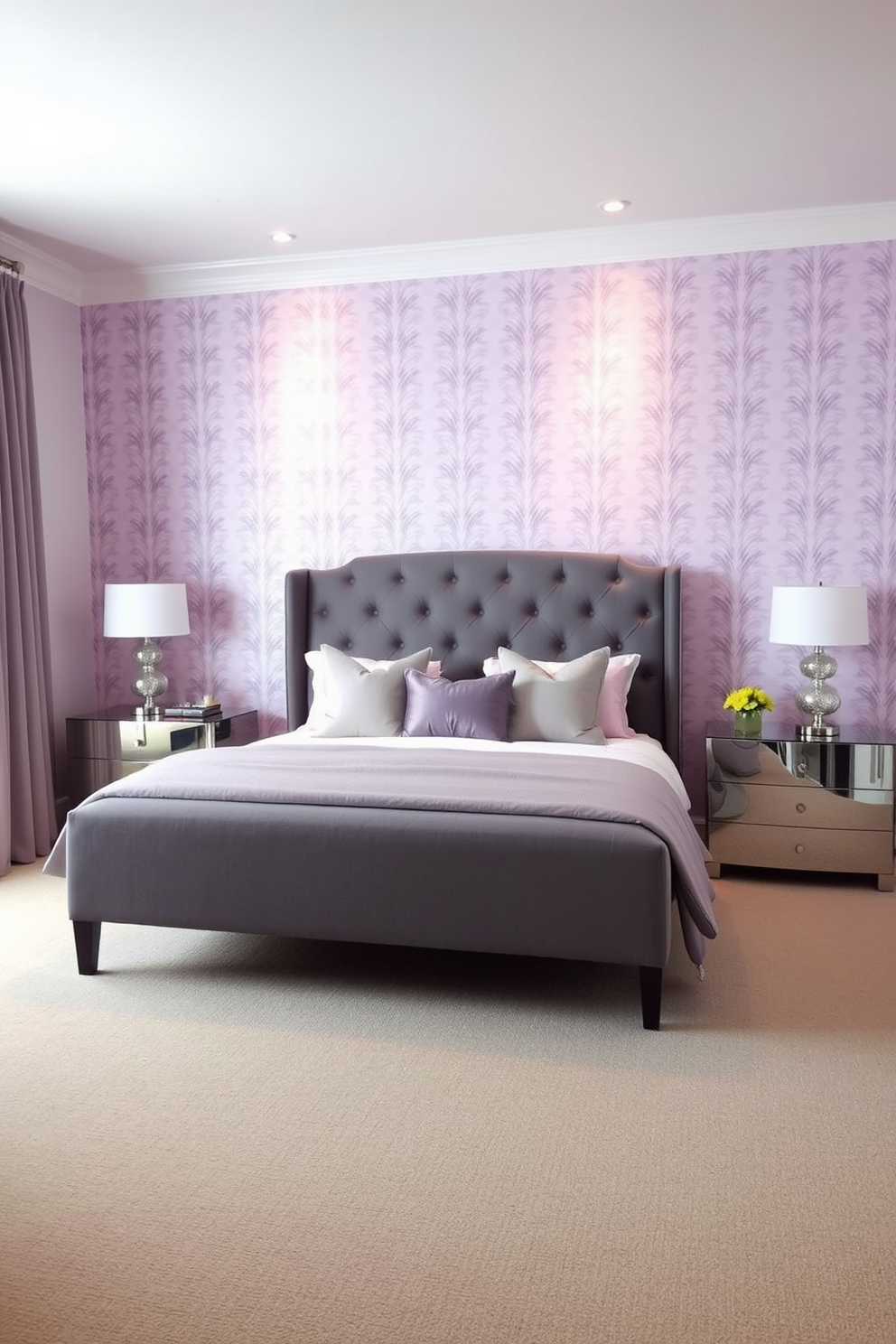 Lavender Wallpaper Decorating Ideas 17