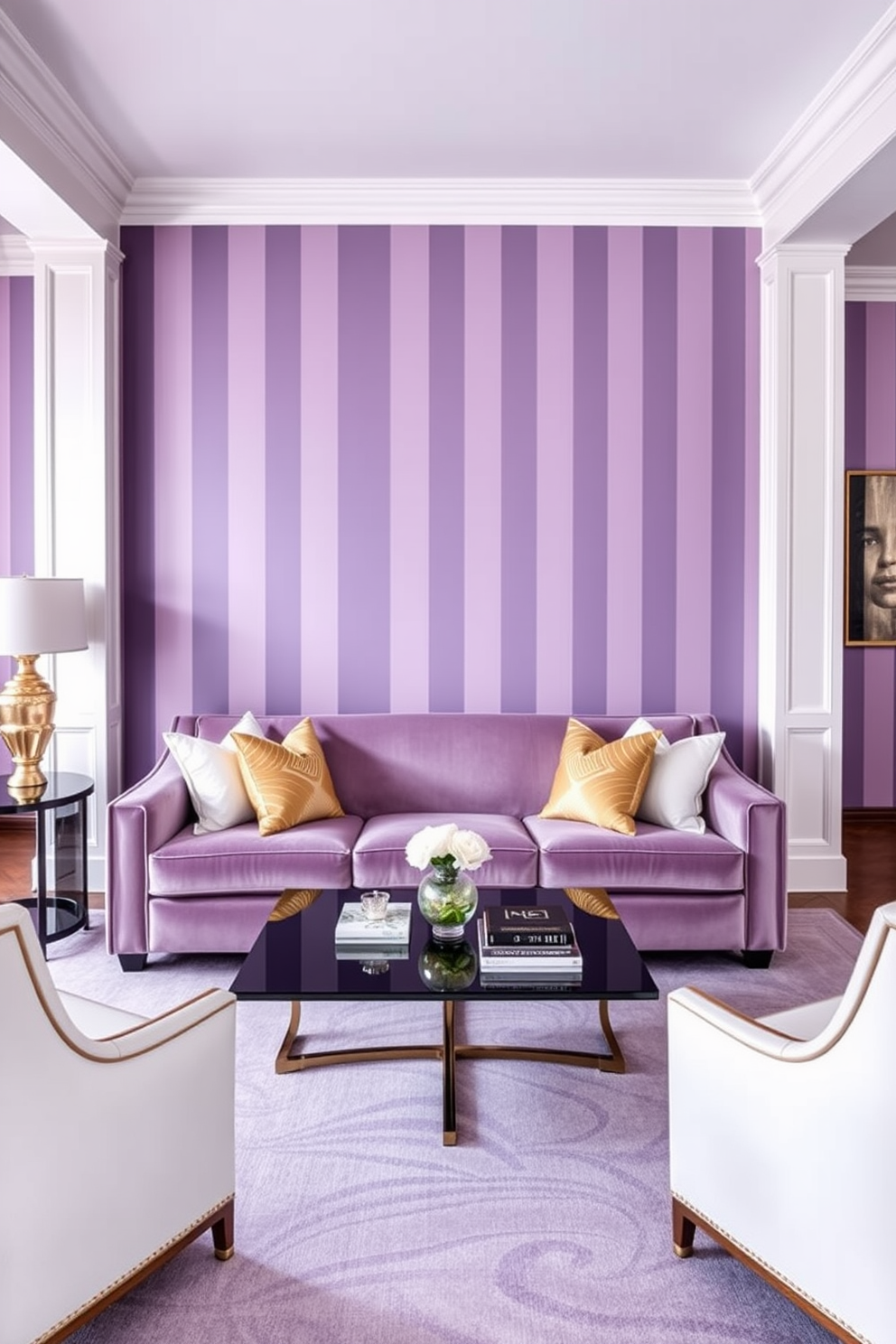 Lavender Wallpaper Decorating Ideas 18