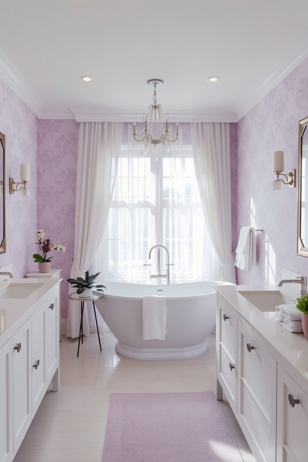 Lavender Wallpaper Decorating Ideas 19