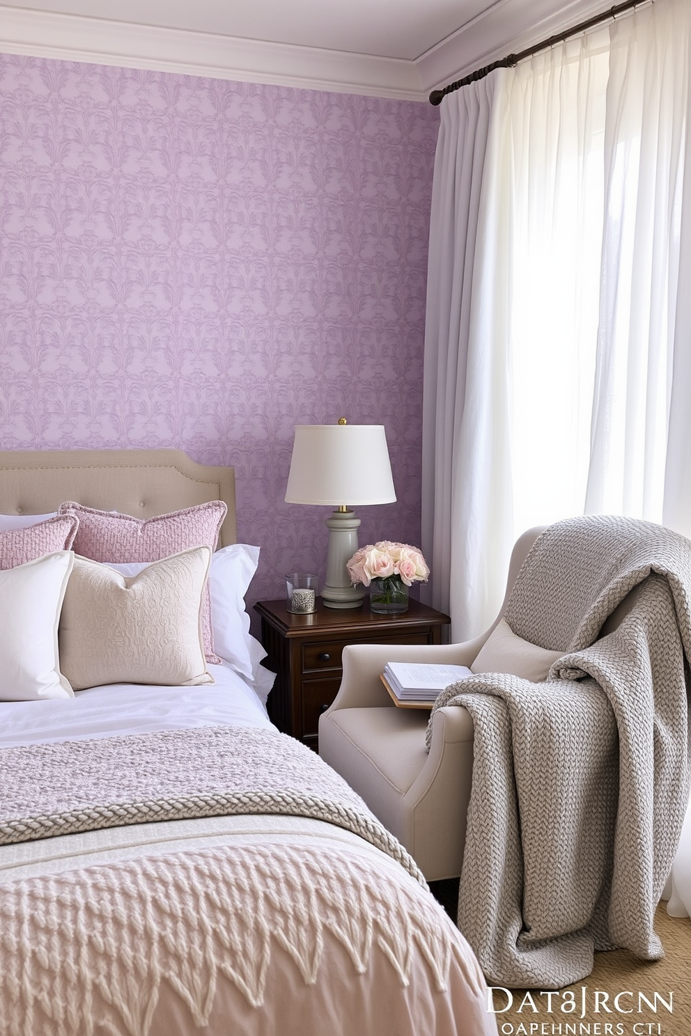 Lavender Wallpaper Decorating Ideas 2