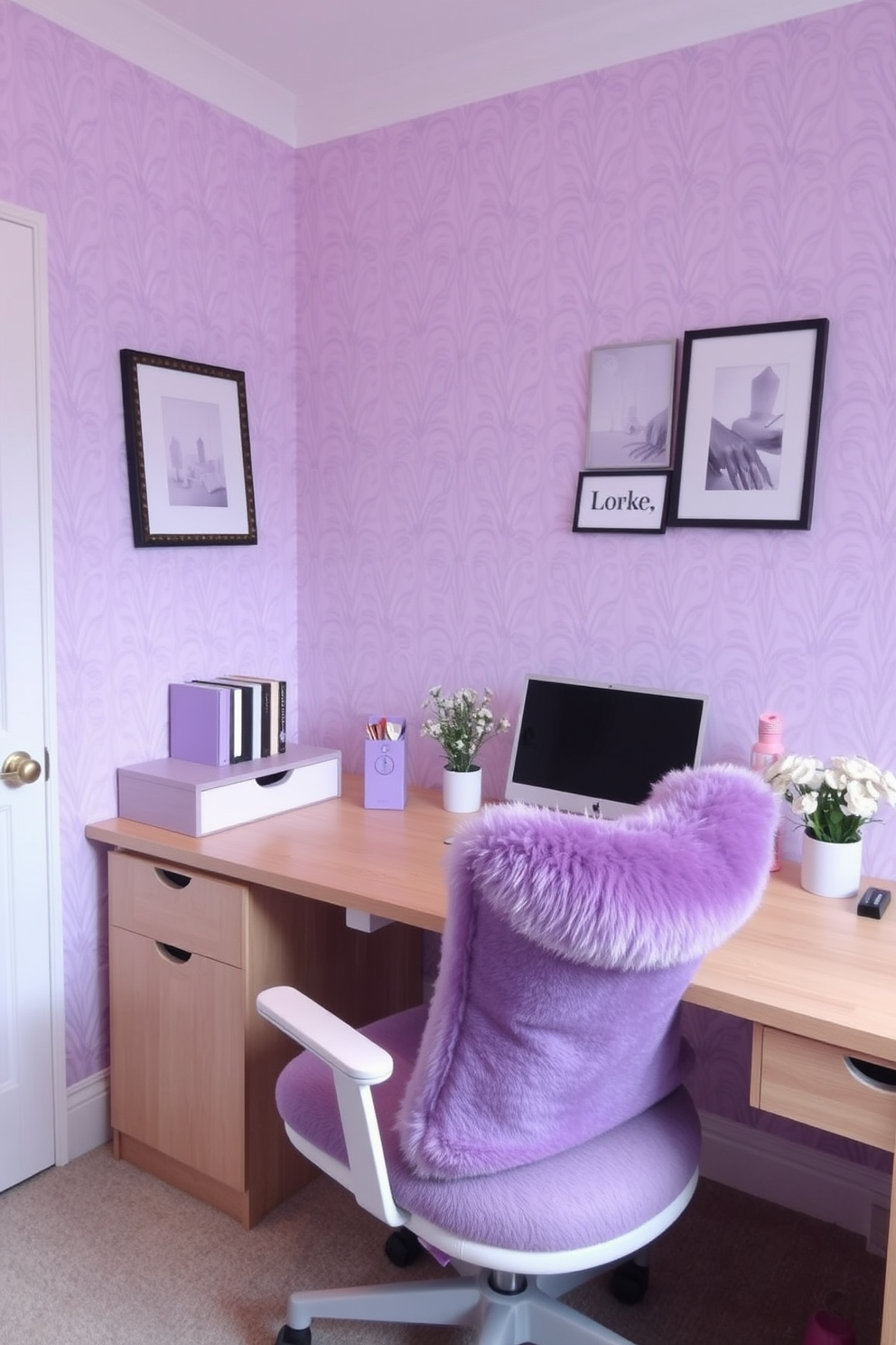 Lavender Wallpaper Decorating Ideas 21