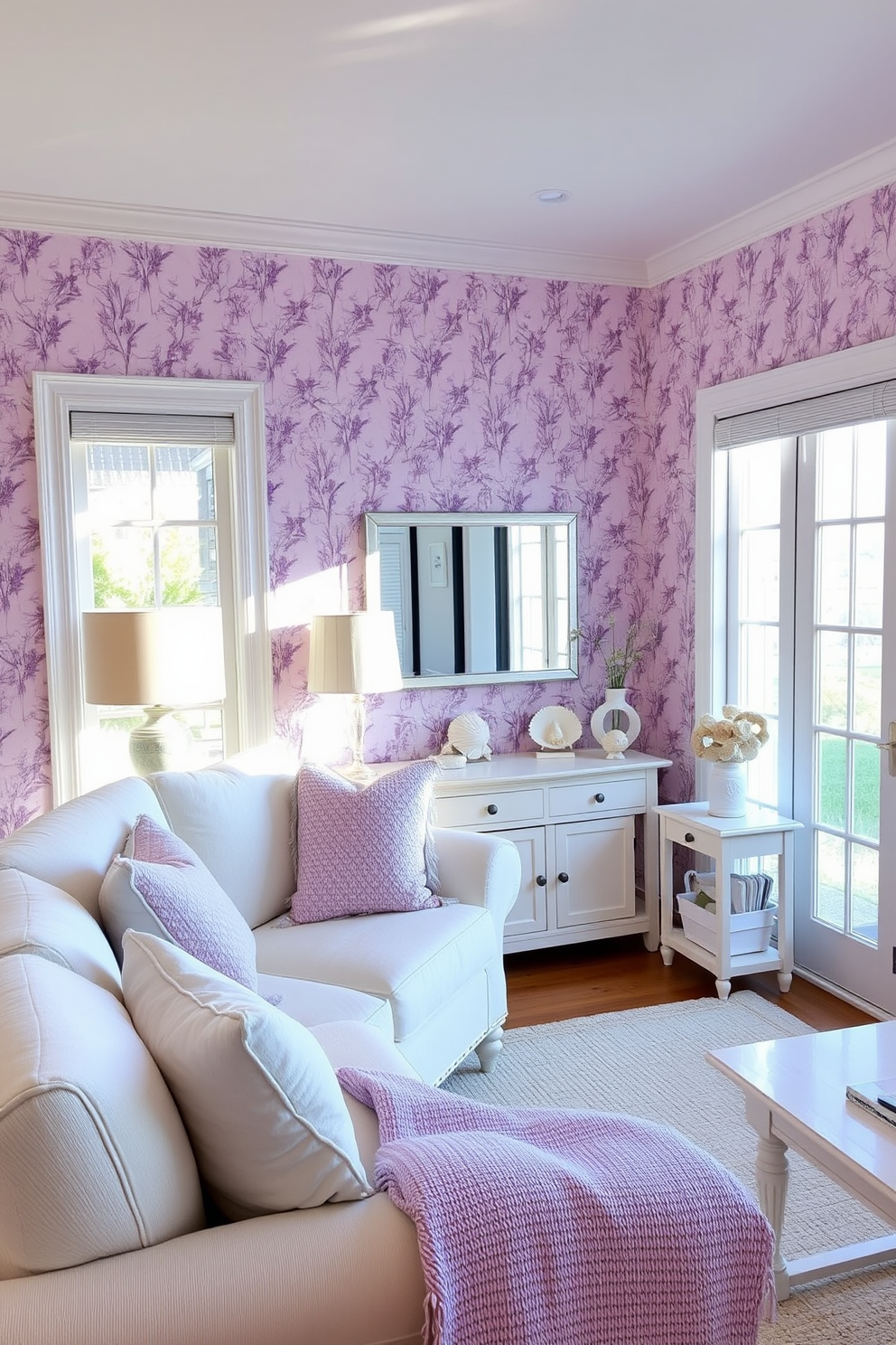 Lavender Wallpaper Decorating Ideas 23