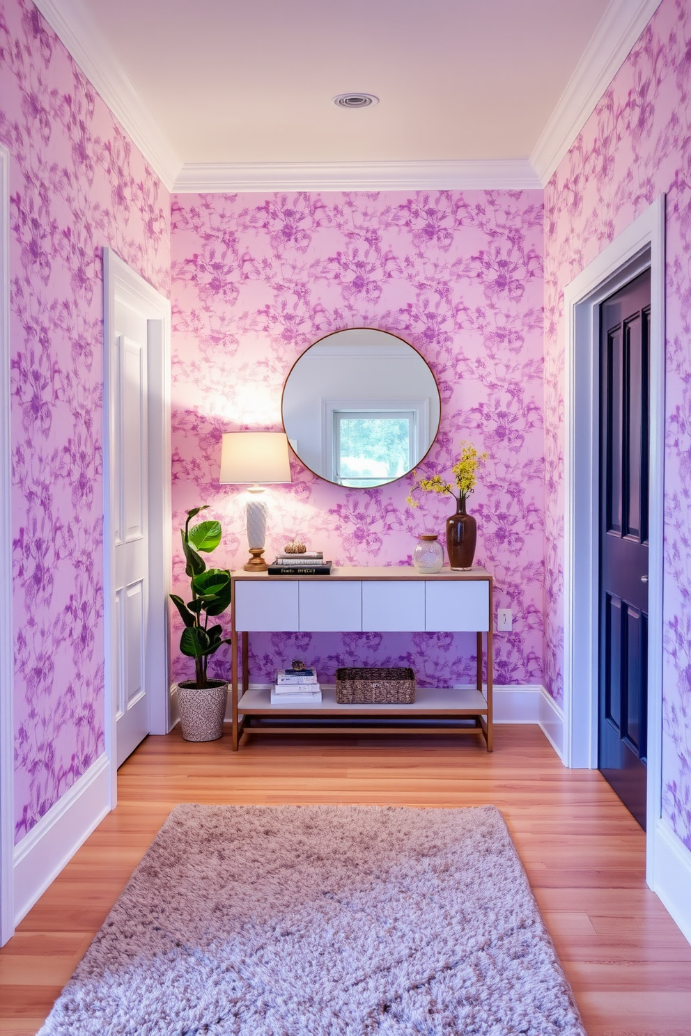 Lavender Wallpaper Decorating Ideas 30