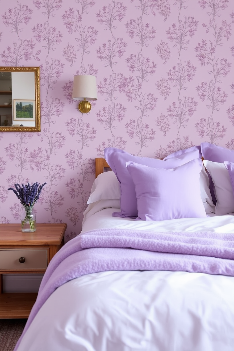 Lavender Wallpaper Decorating Ideas 7