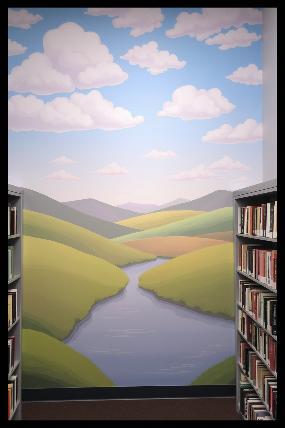 Library Wall Painting Ideas 10