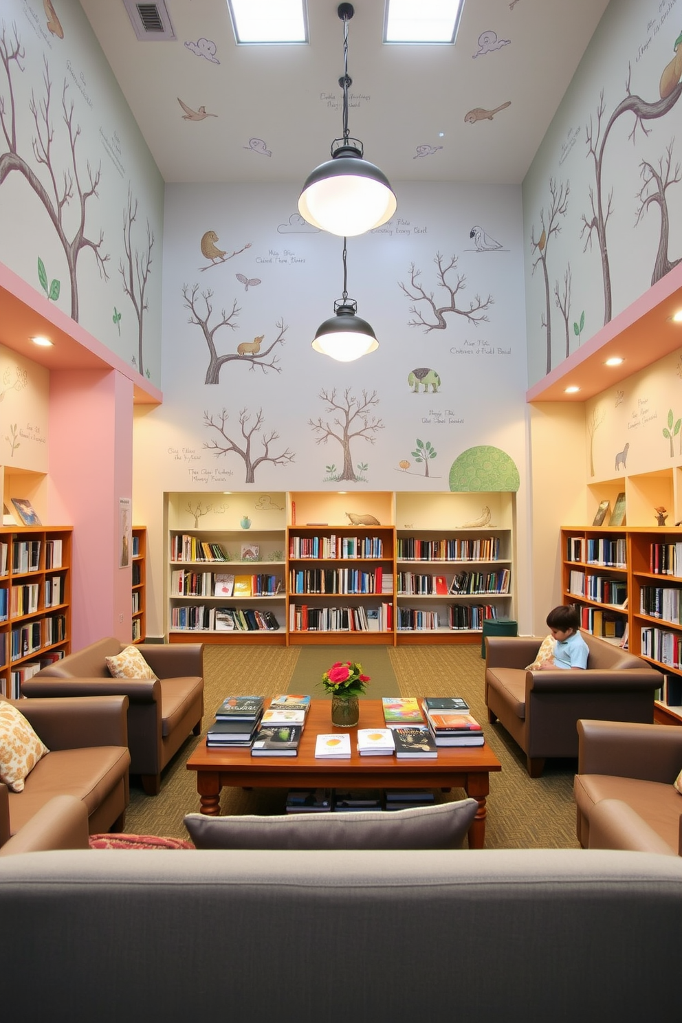 Library Wall Painting Ideas 24