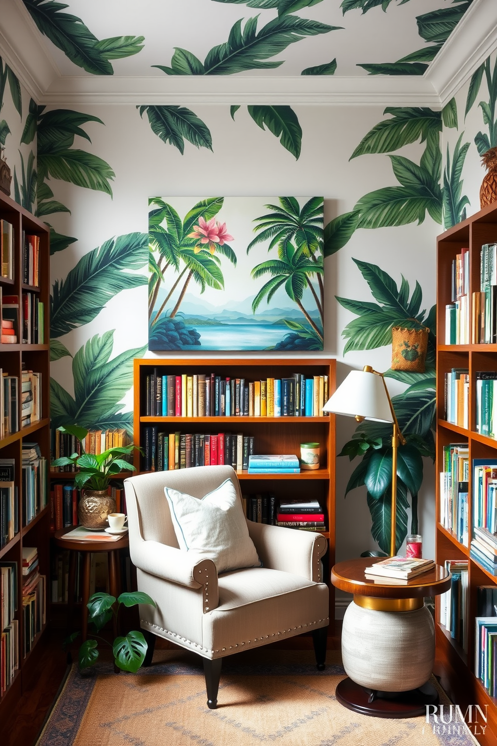 Library Wall Painting Ideas 25