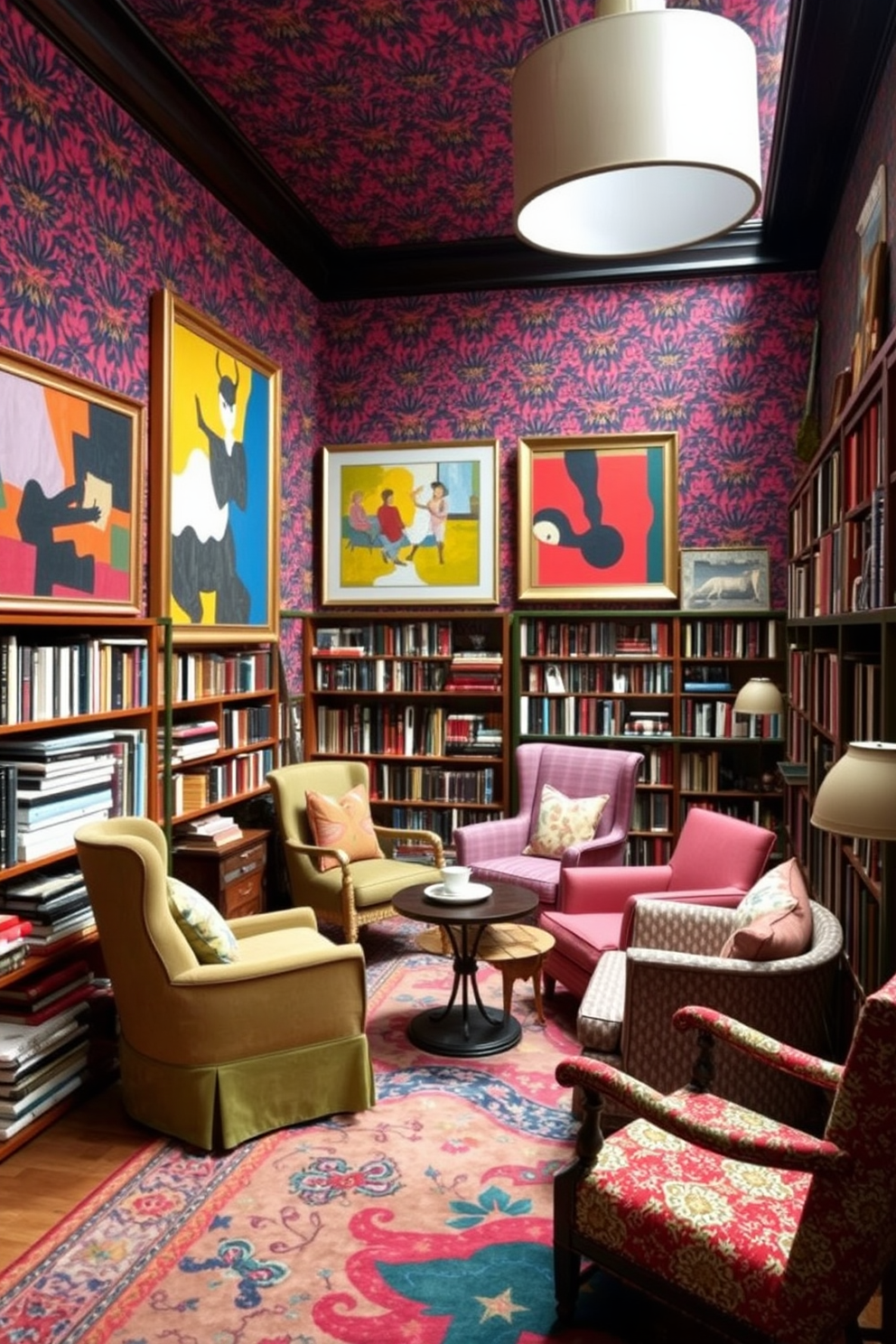 Library Wall Painting Ideas 30