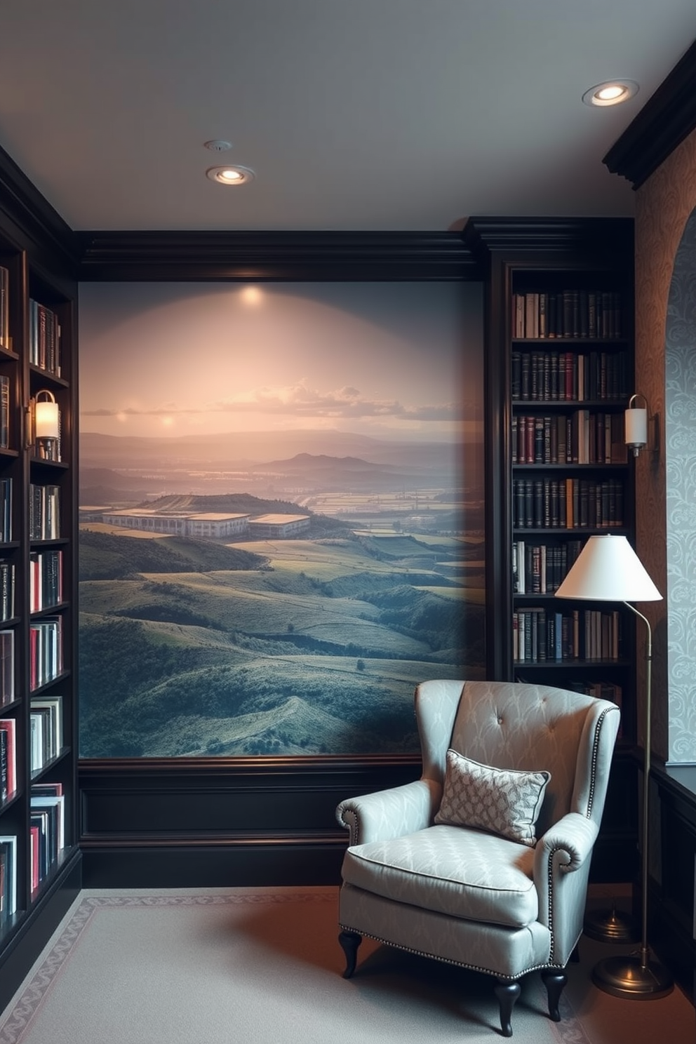 Library Wallpaper Decorating Ideas 12