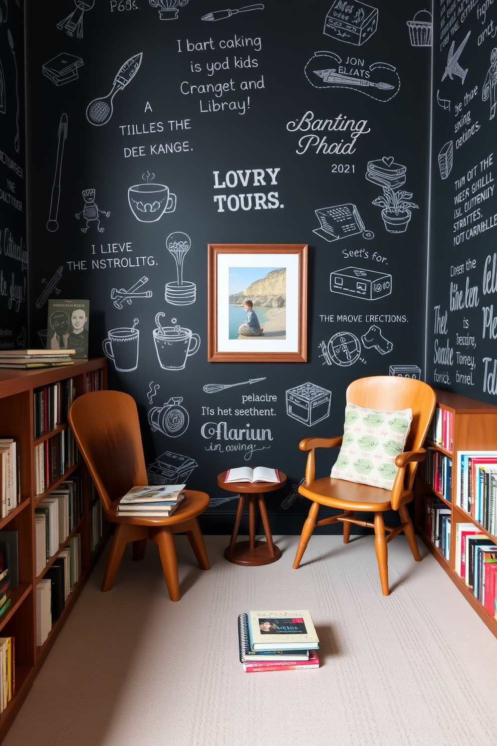 Library Wallpaper Decorating Ideas 13