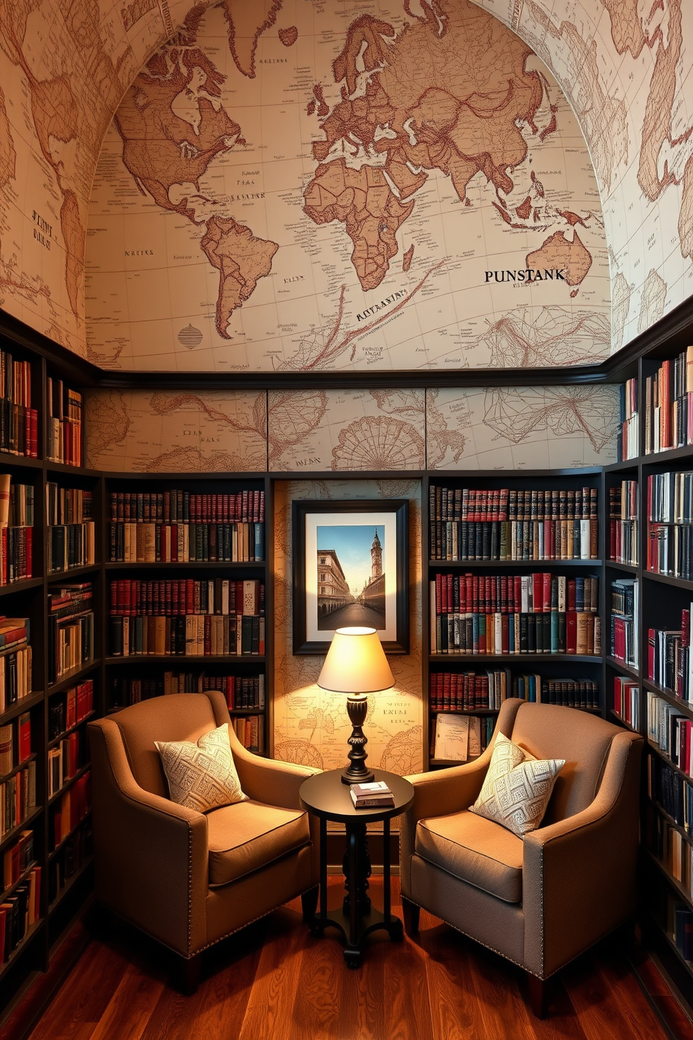 Library Wallpaper Decorating Ideas 15