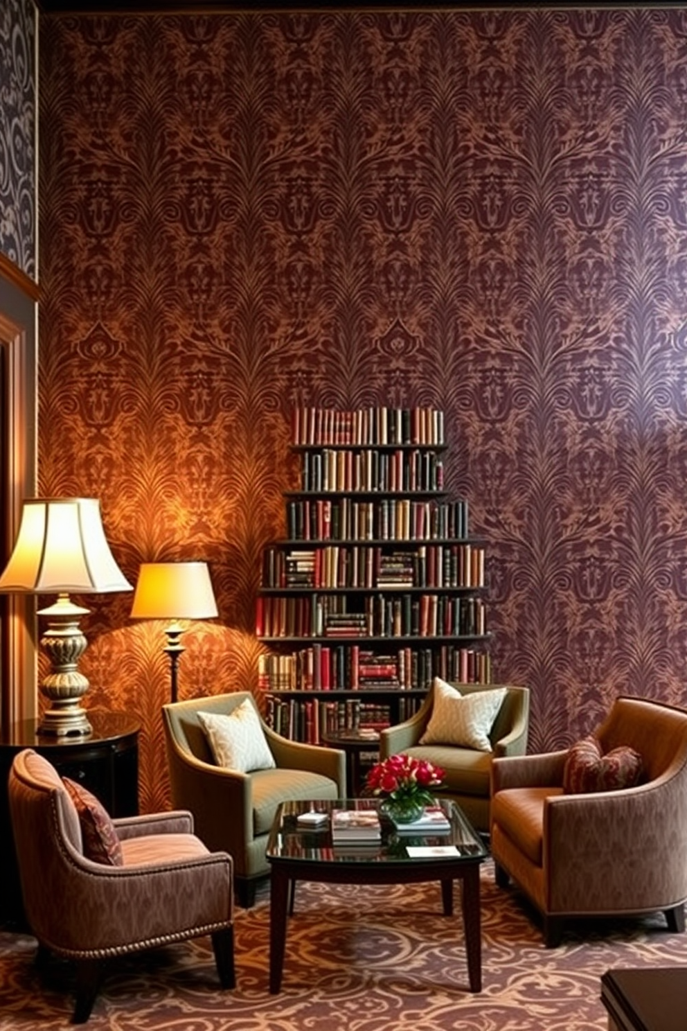 Library Wallpaper Decorating Ideas 17