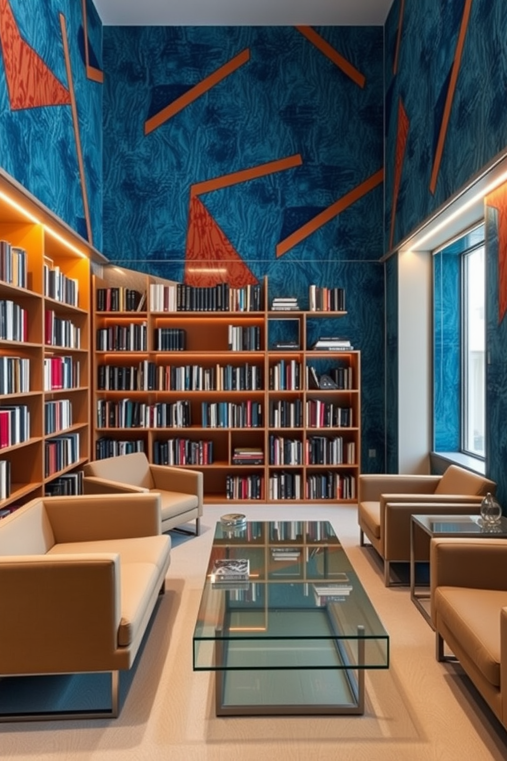 Library Wallpaper Decorating Ideas 21