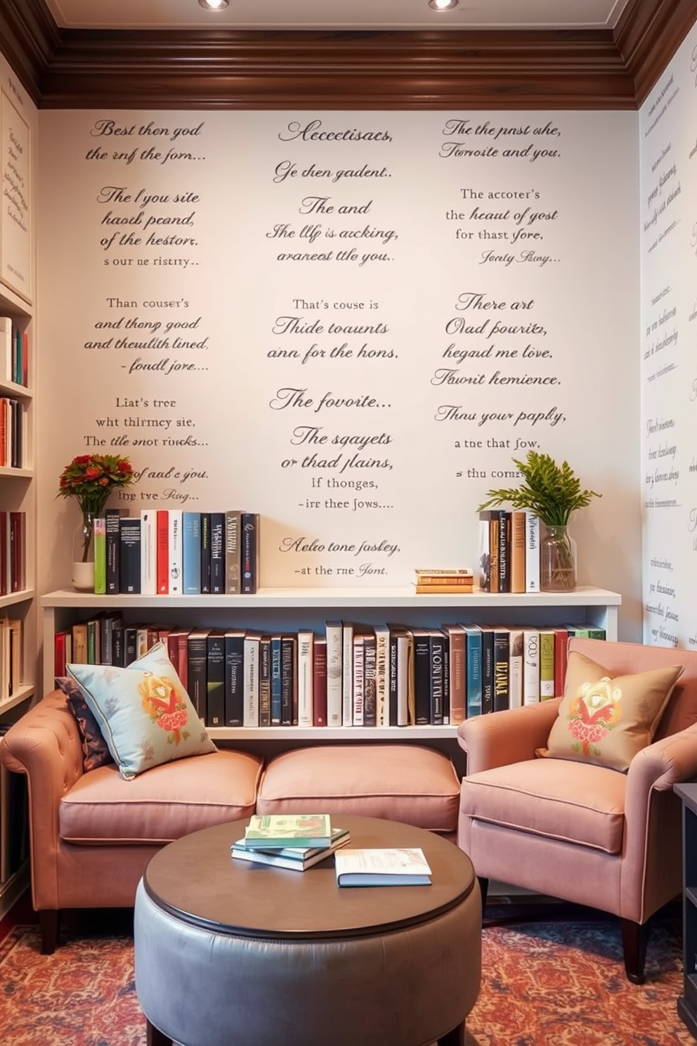 Library Wallpaper Decorating Ideas 22