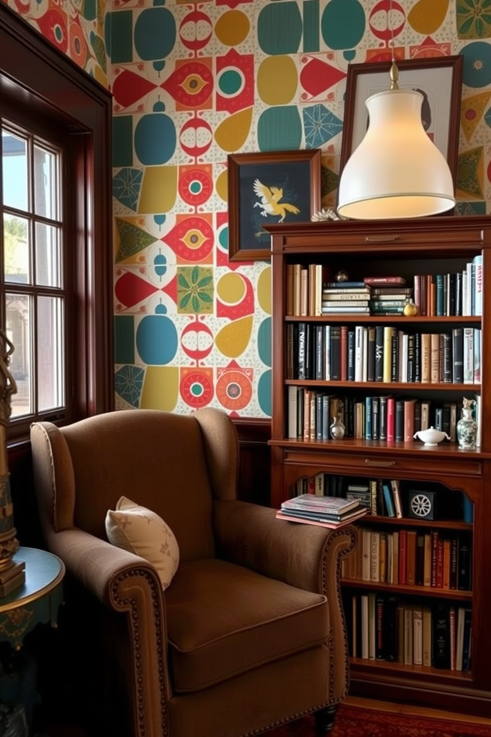 Library Wallpaper Decorating Ideas 25