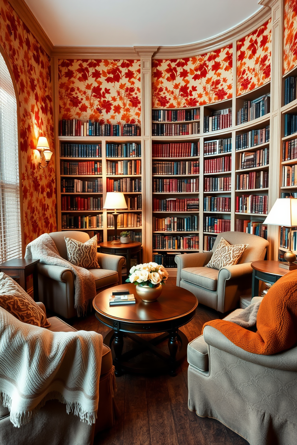 Library Wallpaper Decorating Ideas 27