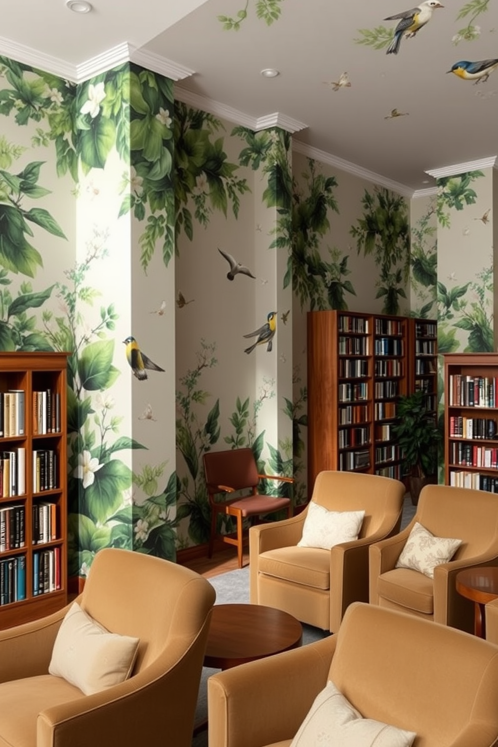 Library Wallpaper Decorating Ideas 5