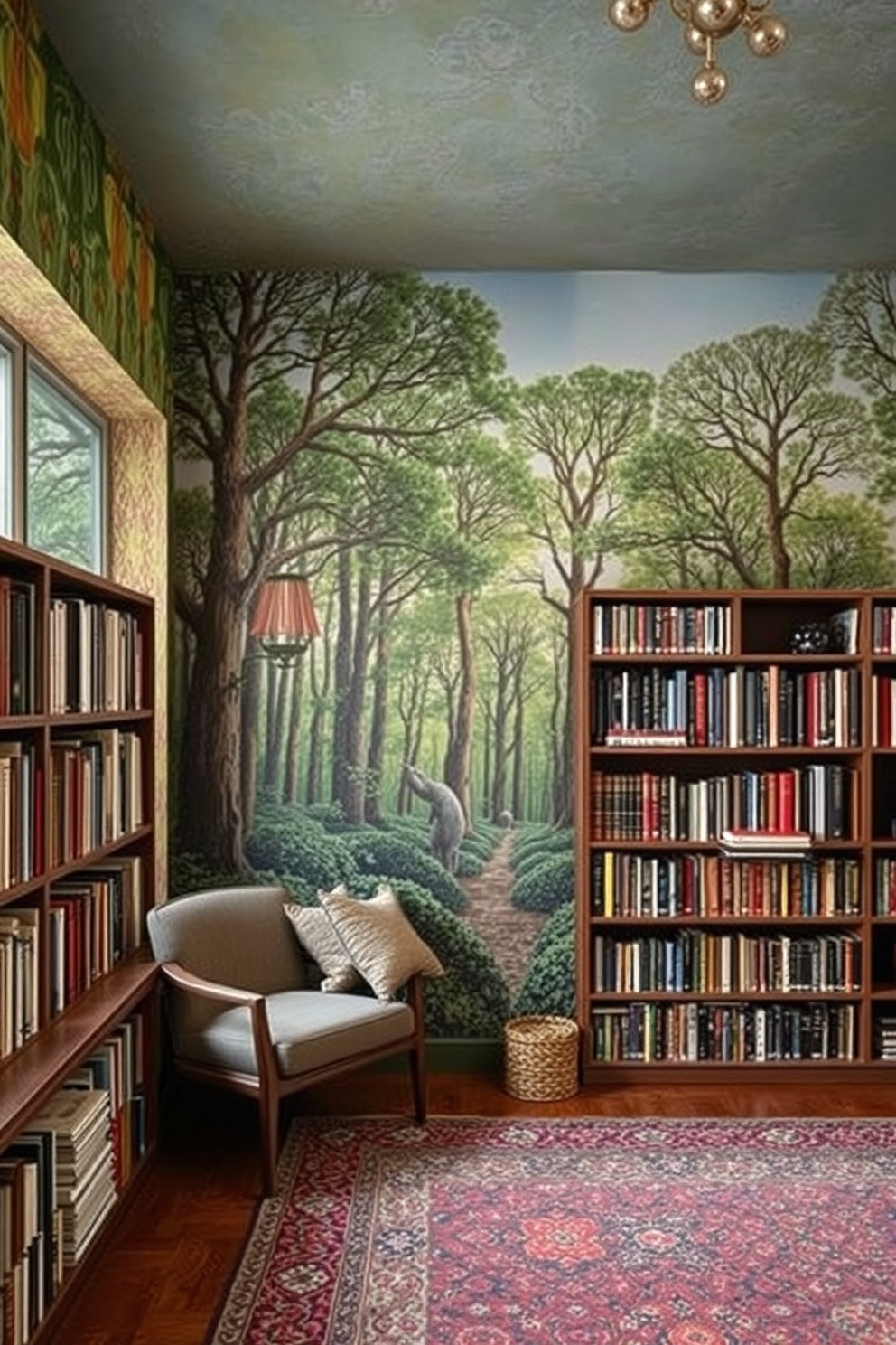 Library Wallpaper Decorating Ideas 9