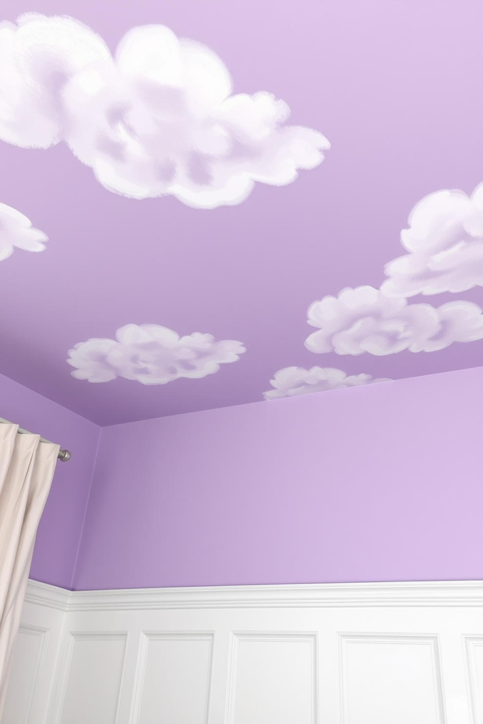 Lilac Wall Painting Ideas 13