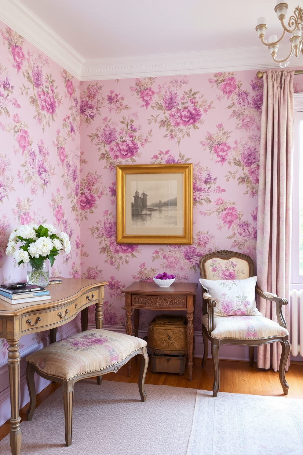 Lilac Wall Painting Ideas 6