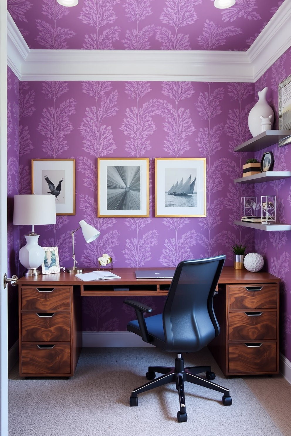 Lilac Wallpaper Decorating Ideas 10