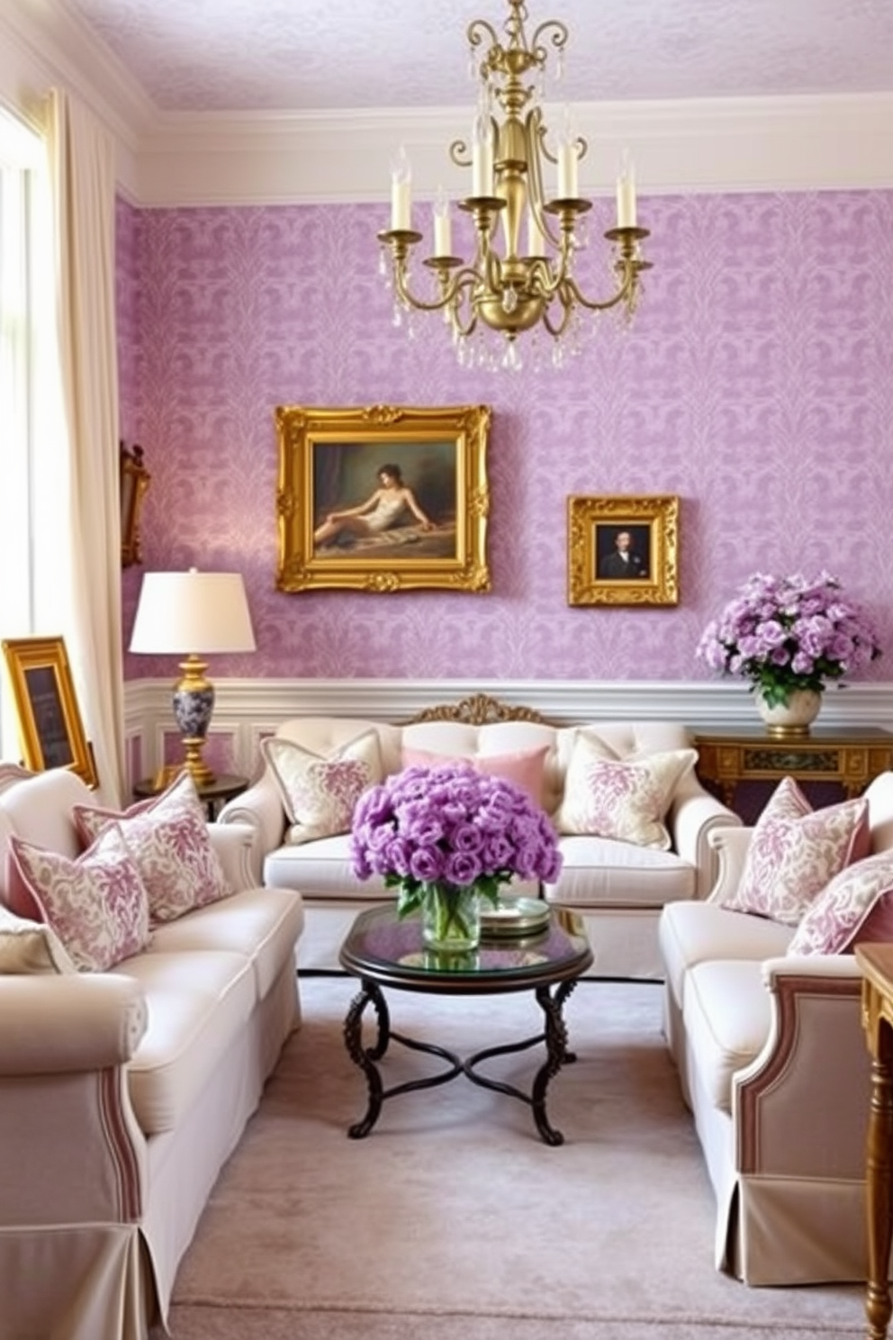 Lilac Wallpaper Decorating Ideas 12