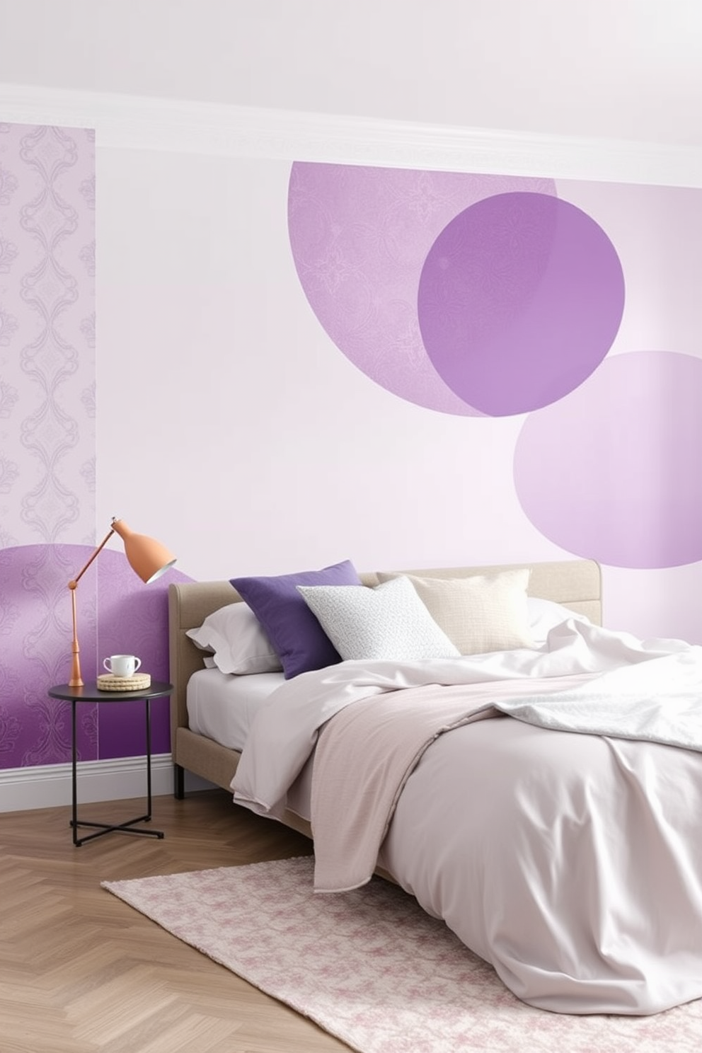 Lilac Wallpaper Decorating Ideas 18