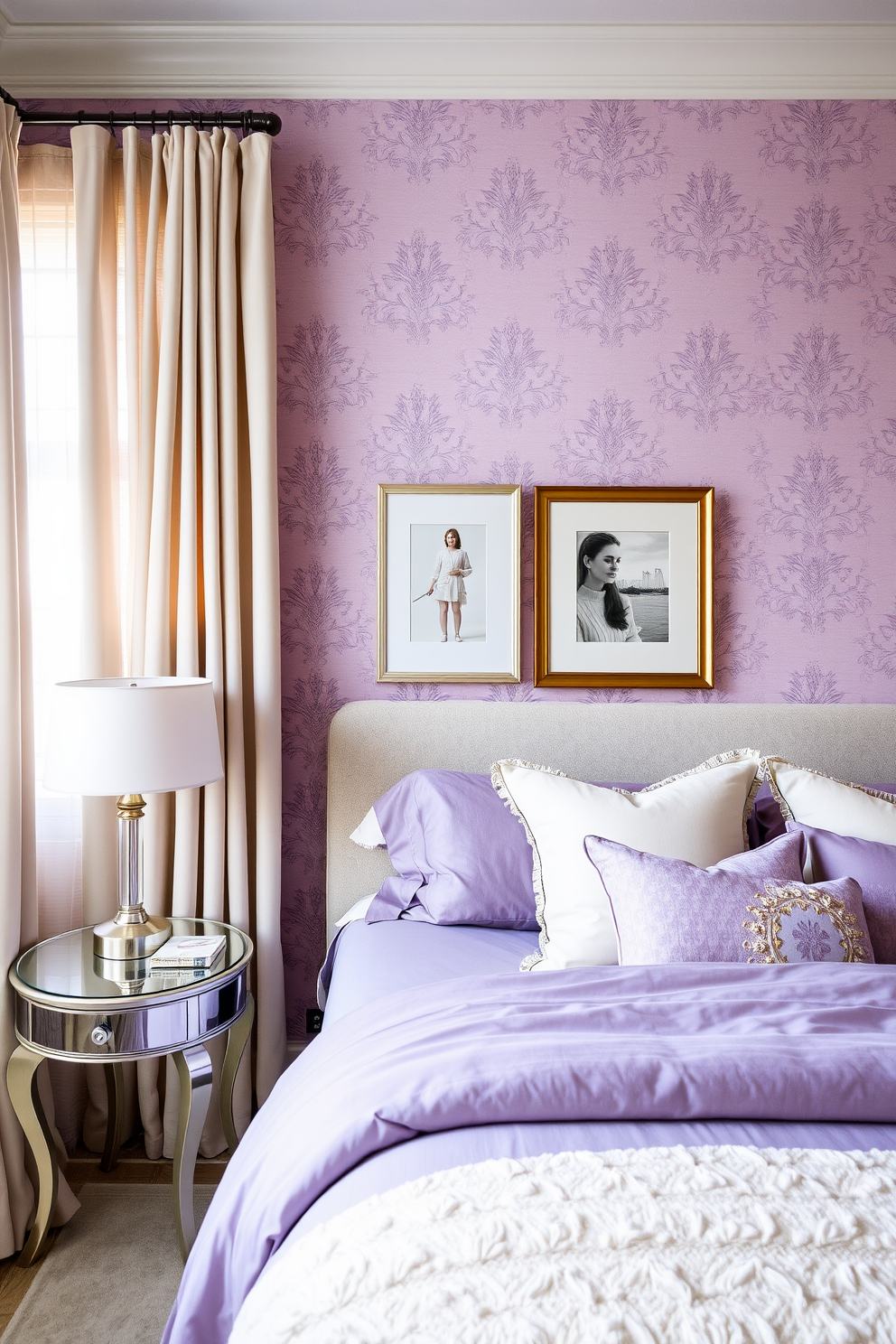 Lilac Wallpaper Decorating Ideas 19