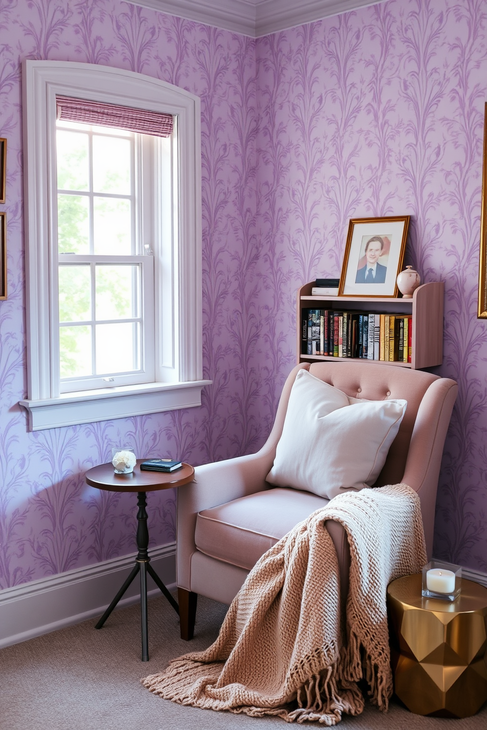 Lilac Wallpaper Decorating Ideas 20