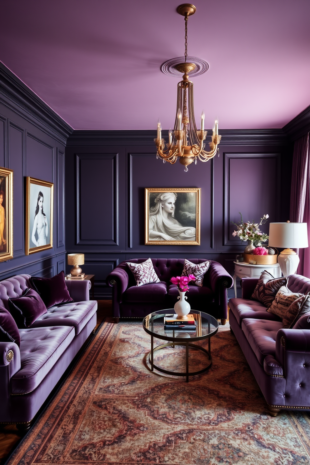 Lilac Wallpaper Decorating Ideas 21